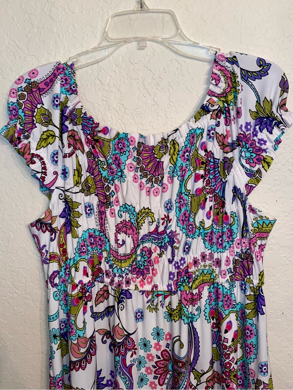 Women’s Colorful Paisley Print Dress by Ros & Ali Size 14